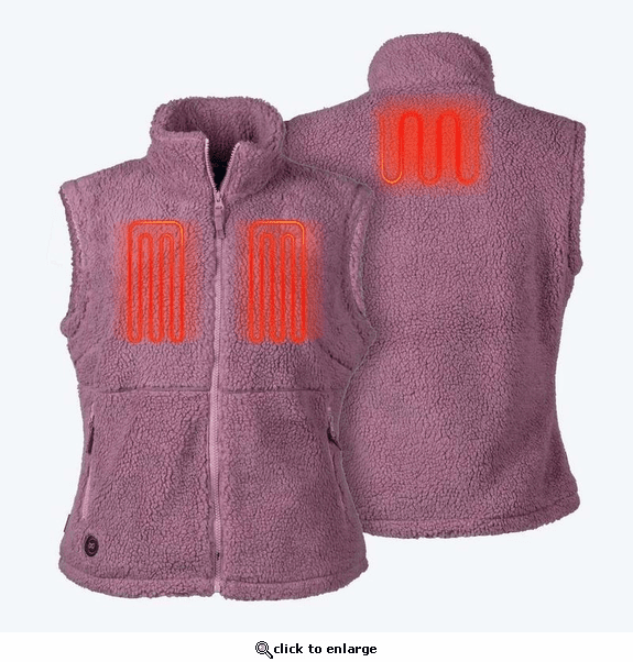 Mobile Warming Women's Upland Sherpa Heated Vest