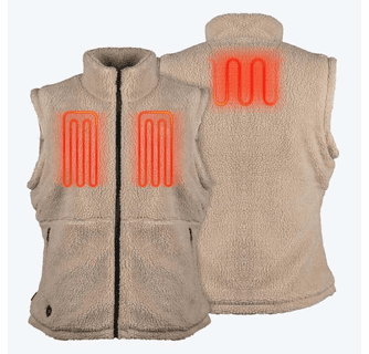 Mobile Warming Women's Upland Sherpa Heated Vest