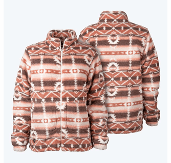 Mobile Warming Women's Upland Sherpa Printed Long Heated Jacket