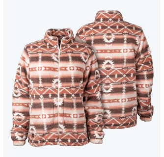 Mobile Warming Women's Upland Sherpa Printed Long Heated Jacket