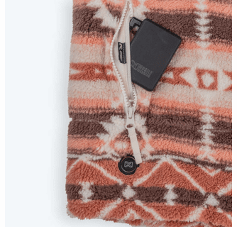 Mobile Warming Women's Upland Sherpa Printed Long Heated Jacket