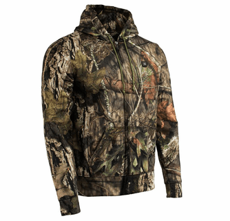 Nexgen Heat Men's Camouflaged Heated Zipper Hoodie with Battery