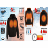 NexGen Heat Men's 'Fiery' Heated Hoodie
