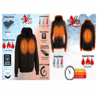 NexGen Heat Men's 'Fiery' Heated Hoodie