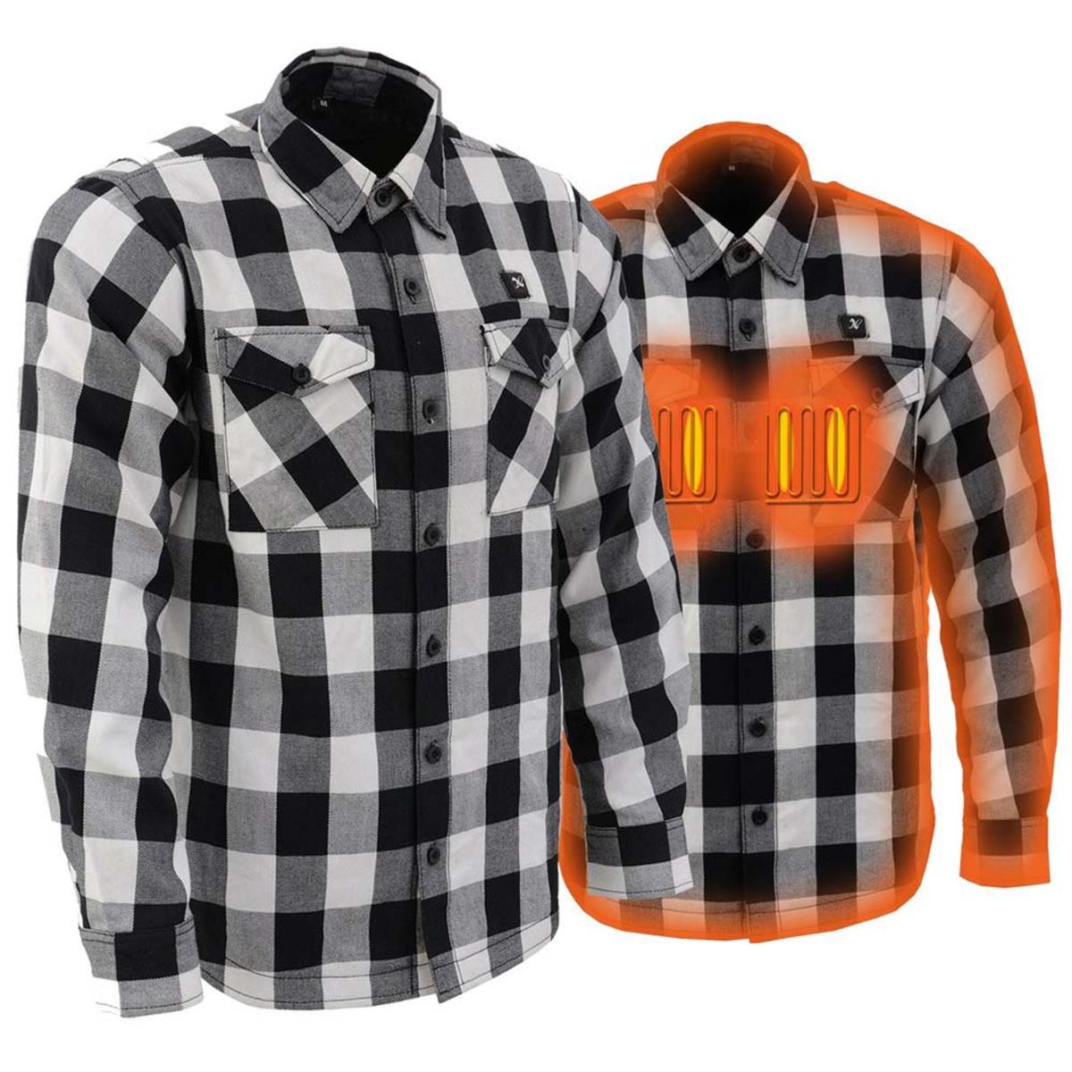 NexGen Heat Men's 'Riffraff' Flannel Long Sleeve Heated Shirt My