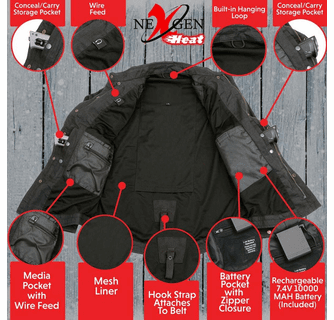 NexGen Heat Men's 'Scorcher' Classic Denim Heated Jacket