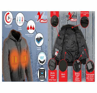 NexGen Heat Women's 'Fiery' Heated Hoodie