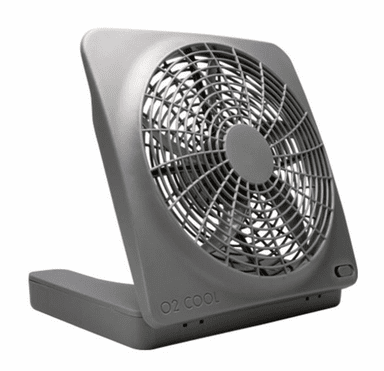 O2 Cool Treva 10" Battery Operated Indoor/Outdoor Fan with Adapter