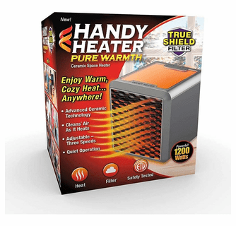 Ontel Handy Heater Heat Boss 1200 Watt Pure Warmth Ceramic Space Heater - My  Cooling Store