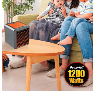 Ontel Handy Heater Heat Boss 1200 Watt Pure Warmth Ceramic Space Heater -  My Cooling Store