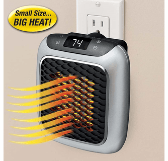 Ontel Handy Heater Heat Boss Turbo 800 Watt Space-Saving Wall Outlet Heater  - My Cooling Store