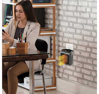 Ontel Handy Heater Heat Boss Turbo 800 Watt Space-Saving Wall Outlet Heater  - My Cooling Store