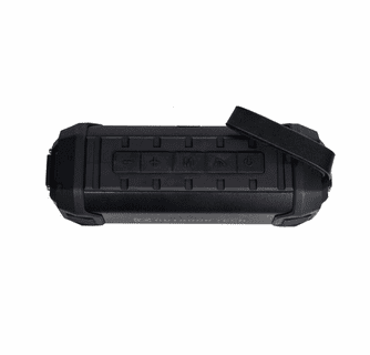 Outdoor Tech Bullfrog Rugged Bluetooth Speaker with 4000 mAh Power Bank - Black