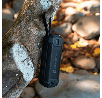 Outdoor Tech Bullfrog Rugged Bluetooth Speaker with 4000 mAh Power Bank - Black