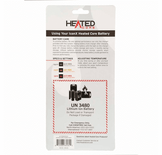 Pnuma Outdoors Iconx Heated Core Powerpack Replacement Charger & Battery for Base Layer