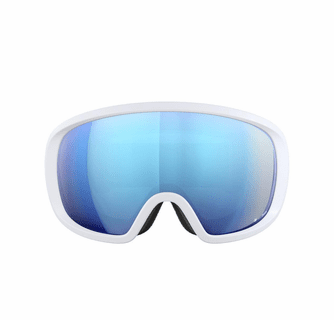 POC Fovea Ski Goggles Partly Sunny Blue Lens - Hydrogen White Frame
