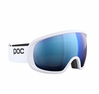 POC Fovea Ski Goggles Partly Sunny Blue Lens - Hydrogen White Frame