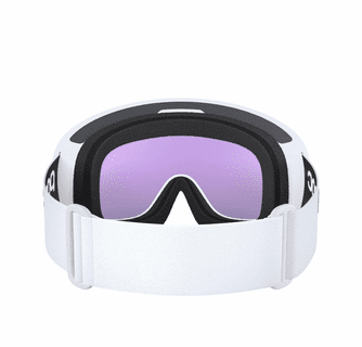 POC Fovea Ski Goggles Partly Sunny Blue Lens - Hydrogen White Frame