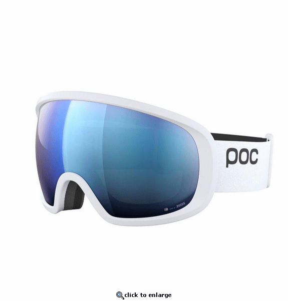 POC Fovea Ski Goggles Partly Sunny Blue Lens - Hydrogen White Frame
