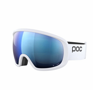 POC Fovea Ski Goggles Partly Sunny Blue Lens - Hydrogen White Frame