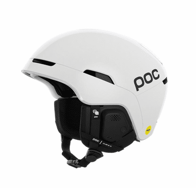 POC Obex MIPS Communication Helmet - Hydrogen White/Fluorescent Orange AVIP