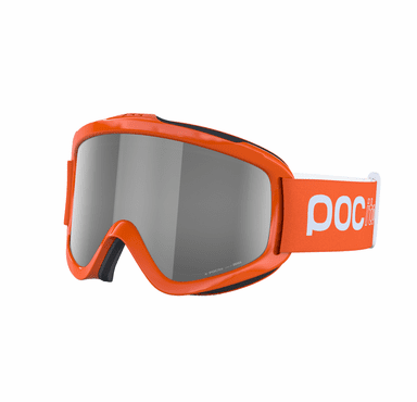 POC POCito Iris Kid's Ski Goggles Partly Sunny Silver Lens - Fluorescent Orange Frame