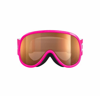 POC POCito Retina Kid's Ski Goggles Partly Sunny Light Orange Lens - Fluorescent Pink Frame