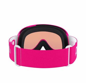 POC POCito Retina Kid's Ski Goggles Partly Sunny Light Orange Lens - Fluorescent Pink Frame