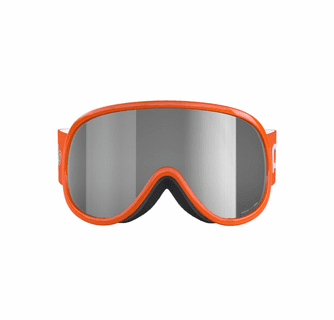 POC POCito Retina Kid's Ski Goggles Partly Sunny Silver Lens - Fluorescent Orange Frame