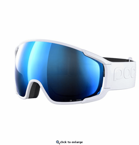 POC Zonula Ski Goggles Partly Sunny Blue Lens - Hydrogen White Frame