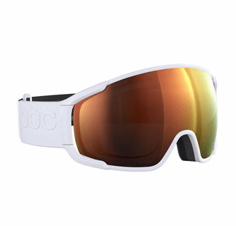 POC Zonula Ski Goggles Partly Sunny Orange Lens - Hydrogen White Frame