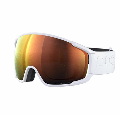 POC Zonula Ski Goggles Partly Sunny Orange Lens - Hydrogen White Frame