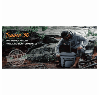 Polar Bear Coolers Topper 30 Cooler Bag - Grey