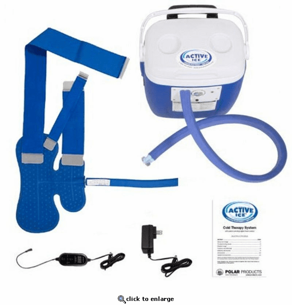 Polar Products Active Ice 3.0 Broad Coverage Shoulder and Upper Arm Cold Therapy System, 16-Quart Cooling Reservoir