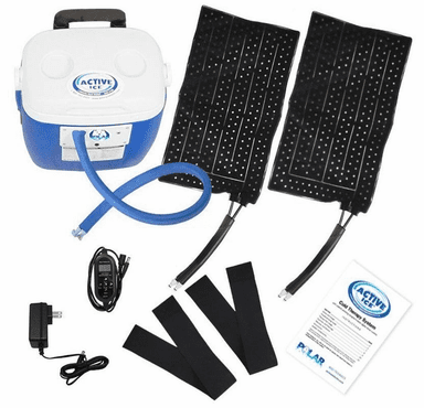 Polar Products Active Ice 3.0 Double Full Circumference Knee Compression Cold Therapy System, 16-Quart Cooling Reservoir