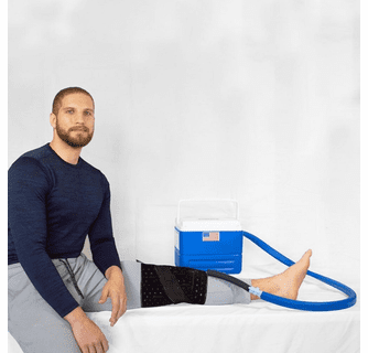 Polar Products Active Ice 3.0 Double Full Circumference Knee Compression Cold Therapy System, 9-Quart Cooling Reservoir