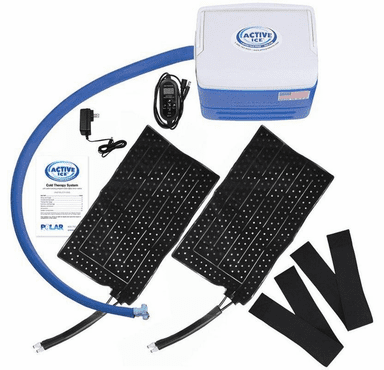 Polar Products Active Ice 3.0 Double Full Circumference Knee Compression Cold Therapy System, 9-Quart Cooling Reservoir