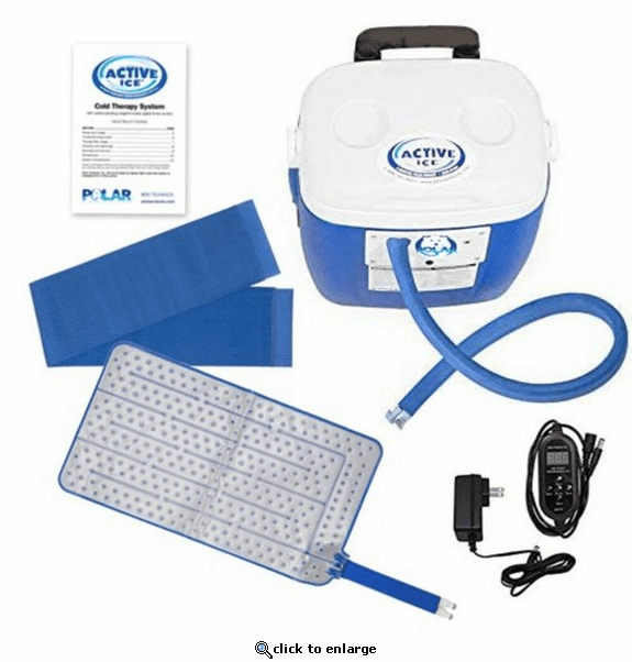 Polar Products Active Ice 3.0 Extended Coverage Back and Limb Therapy Cold Therapy System, 16-Quart Cooling Reservoir