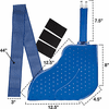 Polar Products Active Ice 3.0 Full Coverage Cold Therapy Foot & Ankle Pad with Detached Belts