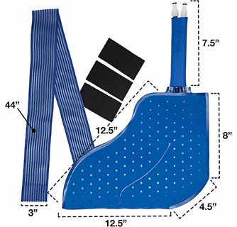 Polar Products Active Ice 3.0 Full Coverage Cold Therapy Foot & Ankle Pad with Detached Belts