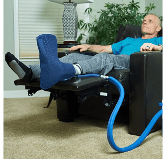 Polar Products Active Ice 3.0 Full Coverage Cold Therapy Foot & Ankle Pad with Detached Belts