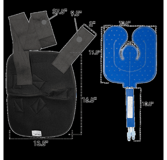 Polar Products Active Ice 3.0 Targeted Coverage Shoulder Cold Therapy System with Compression Wrap, 9-Quart Cooling Reservoir