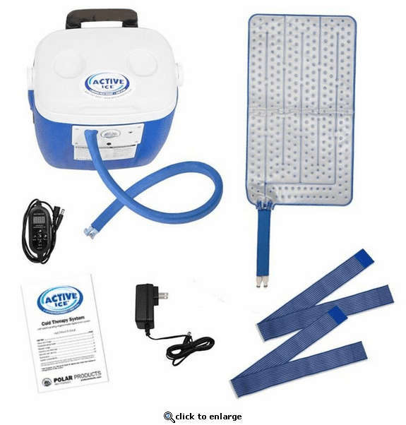 Polar Products Active Ice 3.0 Universal Rectangular Cold Therapy System, 16-Quart Cooling Reservoir