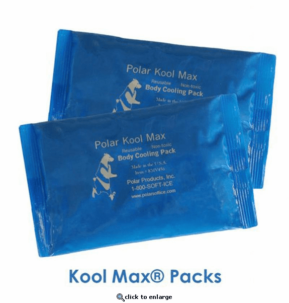 Polar Products Extra Set of Kool Max Cooling Packs for Sizes S & M, Pack Set 8