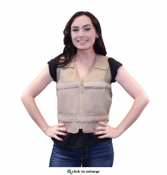 Polar Products Kool Max Adjustable Front Zipper Cooling Vest for Sizes M/L, L/XL, XL/XXL & 2XL/3XL