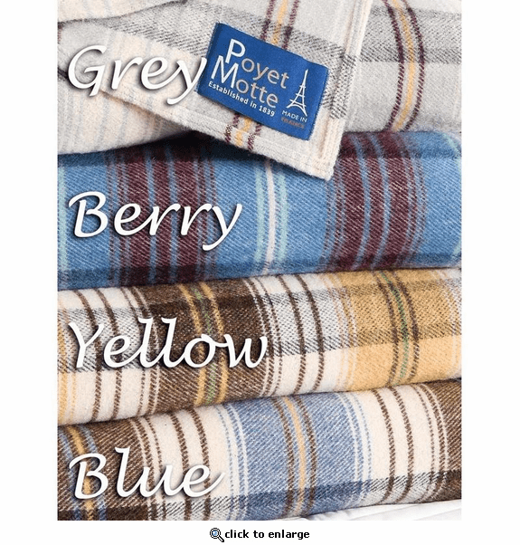 Poyet Motte Chevreuse 67% Wool Blanket 450Gsm 33% Acrylic - Twin 72
