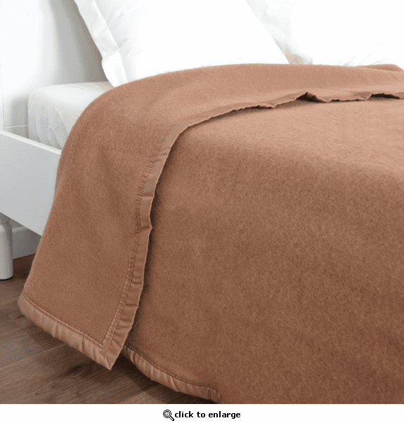 Poyet Motte Rivoli Solids 100% Virgin Wool Blanket 400Gsm 33 Micron - Queen 94