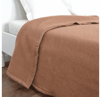 Poyet Motte Rivoli Solids 100% Virgin Wool Blanket 400Gsm 33 Micron - Queen 94" x 90"