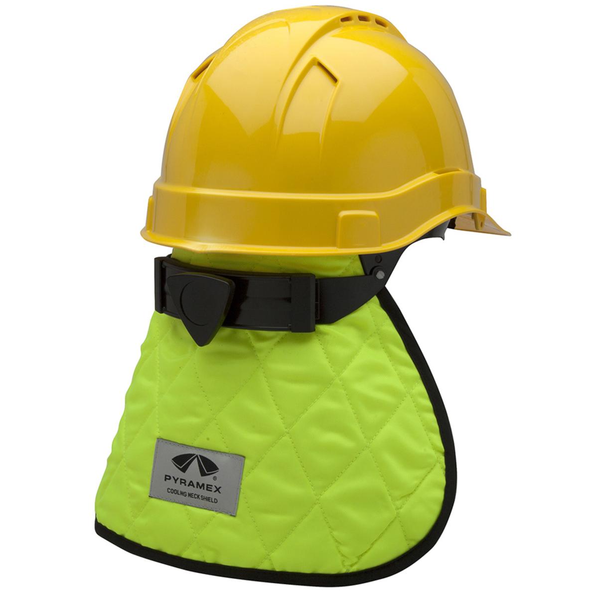 Pyramex Safety Cooling Hard Hat Pad & Neck Shade Lime My Cooling Store