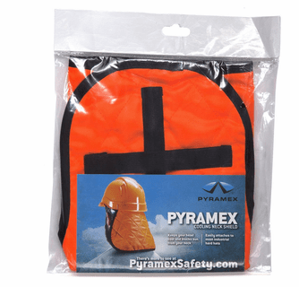 Pyramex Safety Cooling Hard Hat Pad & Neck Shade - Orange